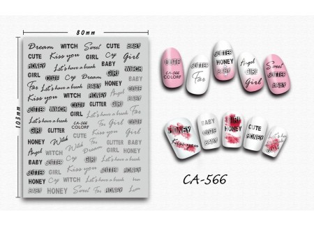 3D Nail Stickers - CA-566 3D Nail Stickers - CA-566
