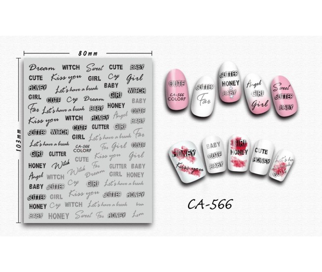 3D Nail Stickers | Trend stickers| CA-566
