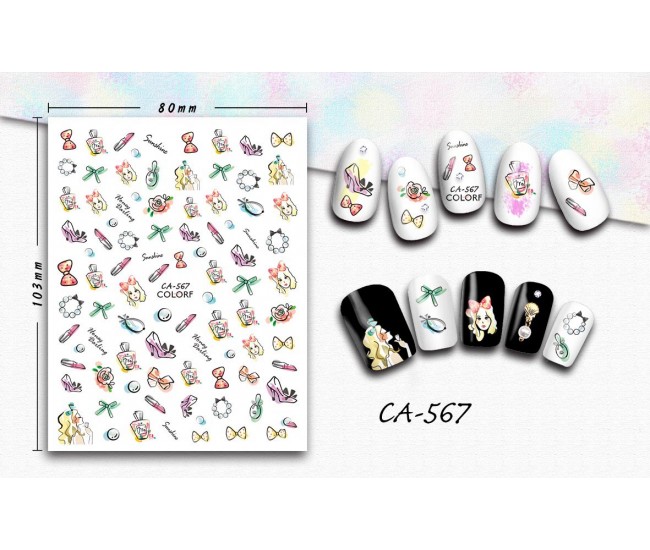 3D Nail Stickers | Trend stickers| CA-567