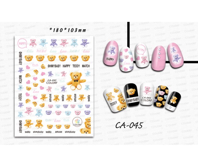 3D Nail Stickers | Love story Designs| CA-045