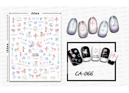 3D Nail Stickers - CA-066 3D Nail Stickers - CA-066