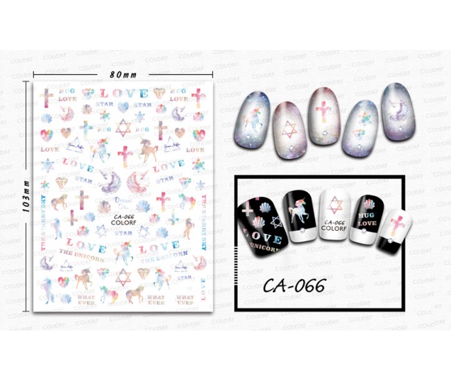 3D Nail Stickers | Love story Designs| CA-066