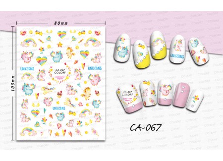 3D Nail Stickers - CA-067 3D Nail Stickers - CA-067