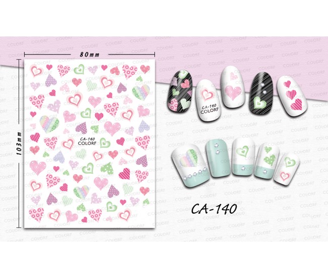3D Nail Stickers | Love story Designs| CA-140