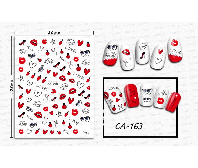 3D Nail Stickers | Love story Designs| CA-163