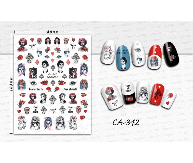 3D Nail Stickers | Love story Designs| CA-342