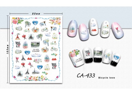 3D Nail Stickers - CA-433 3D Nail Stickers - CA-433