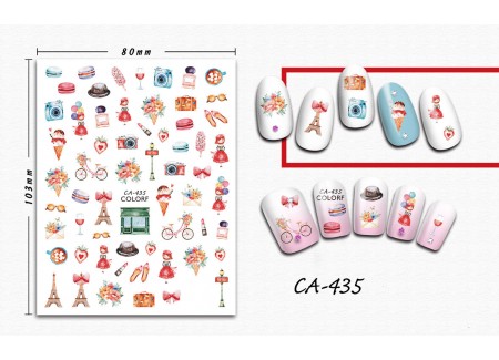 3D Nail Stickers - CA-435 3D Nail Stickers - CA-435