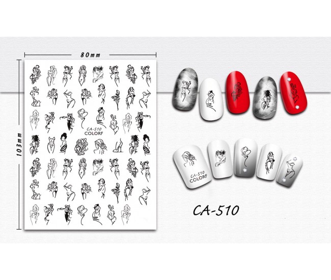 3D Nail Stickers | Love story Designs| CA-510