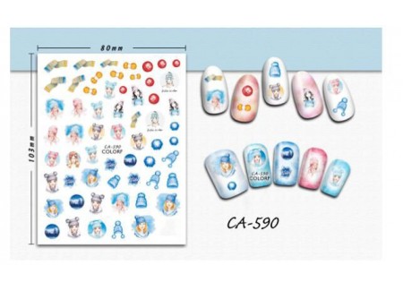 3D Nail Stickers - CA-590 3D Nail Stickers - CA-590