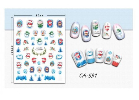 3D Nail Stickers - CA-591 3D Nail Stickers - CA-591