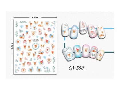 3D Nail Stickers - CA-598 3D Nail Stickers - CA-598