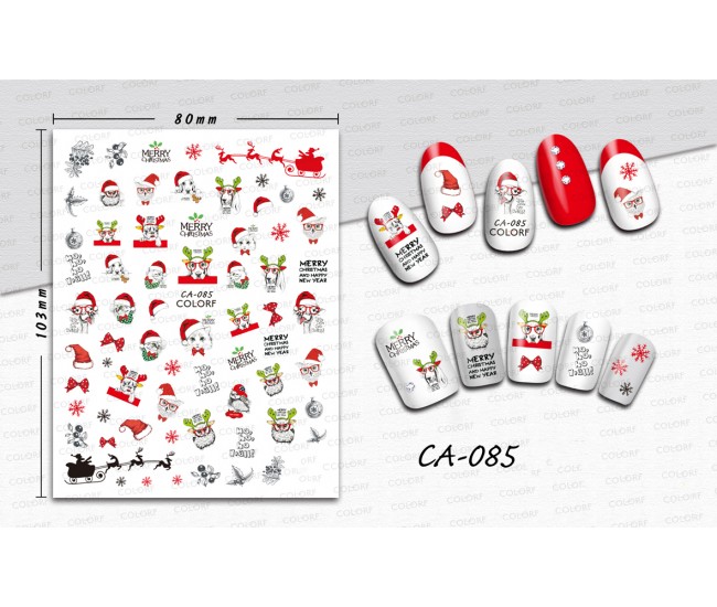 3D Nail Stickers | Christmas Designs| CA-085