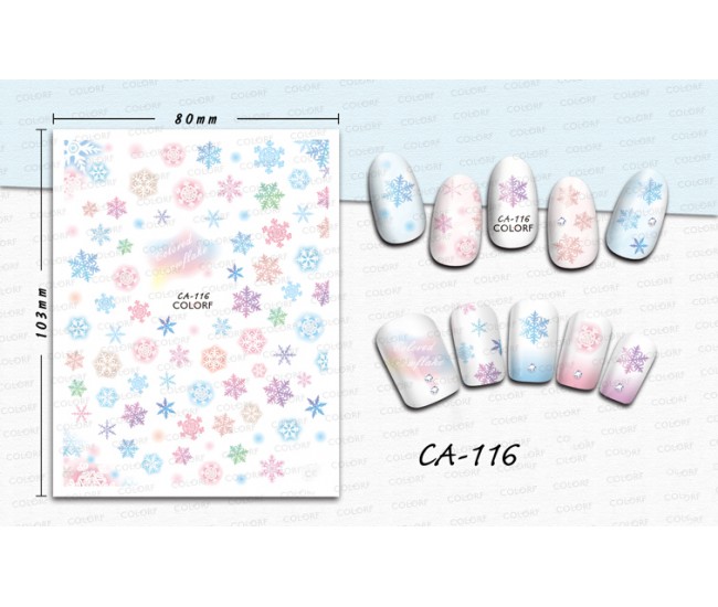 3D Nail Stickers | Christmas Designs| CA-116