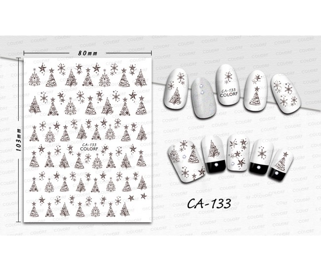 3D Nail Stickers | Christmas Designs| CA-133