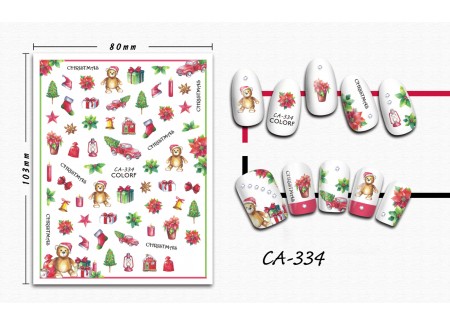 3D Nail Stickers - CA-334 3D Nail Stickers - CA-334