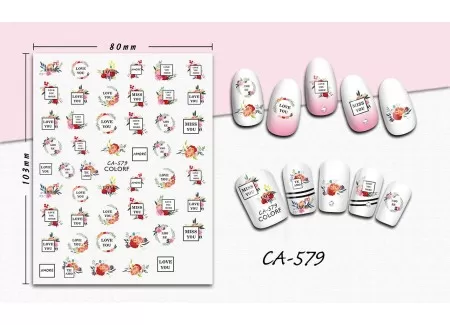 3D Nail Stickers - CA-579 3D Nail Stickers - CA-579