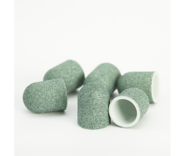 Pedicure Sanding Caps Green 10pcs #F Grit