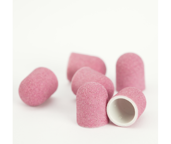 Pedicure Sanding Caps Pink 10pcs #F Grit