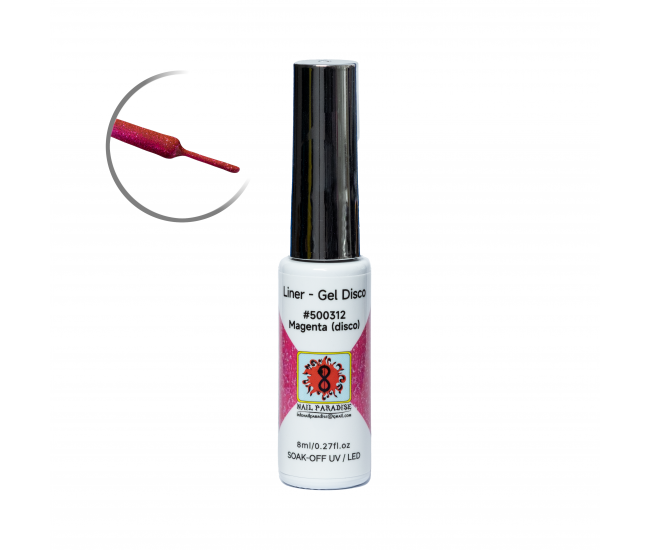 Liner Gel Disco - Magenta 8 ml