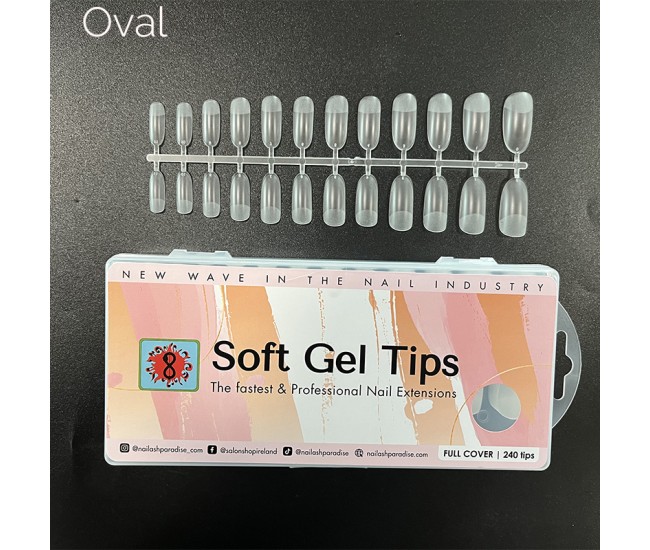 Soft Gel Tips 15 - Oval 240pcs