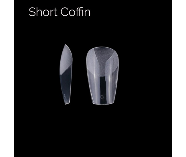 Soft Gel Tips 12 - Short Coffin 240pcs