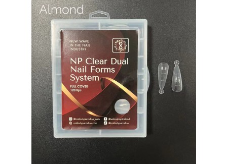 Top/Dual plastic nail forms - Almond 120pcs  Top/Dual plastic nail forms - Almond 120pcs