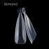 Top/Dual plastic nail forms - Almond 120pcs 