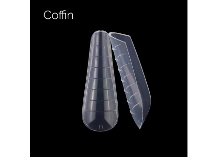 Top/Dual plastic nail forms - Coffin 120pcs  Top/Dual plastic nail forms - Coffin 120pcs