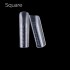 Top/Dual plastic nail forms - Square 120pcs 