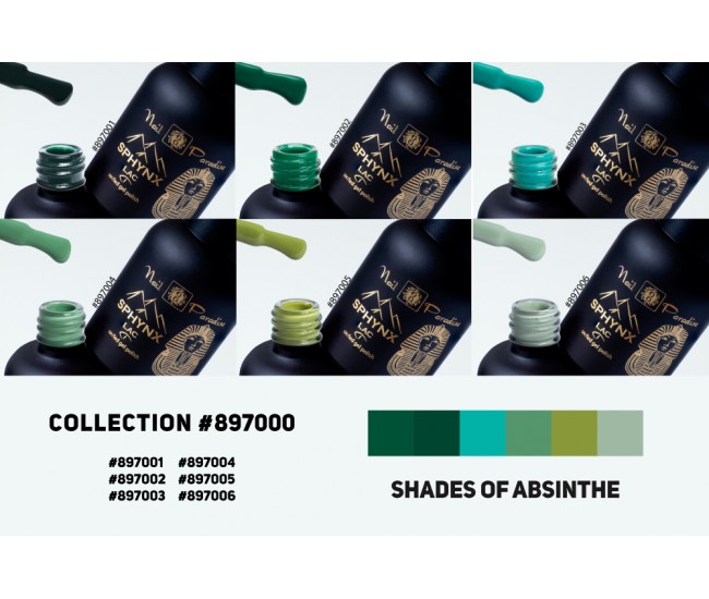 SPHYNX Lac Gel Polish Collection - Shades of Absinthe 60ml