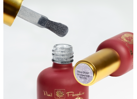 Top Coat - Disco Silver no wipe 10ml
