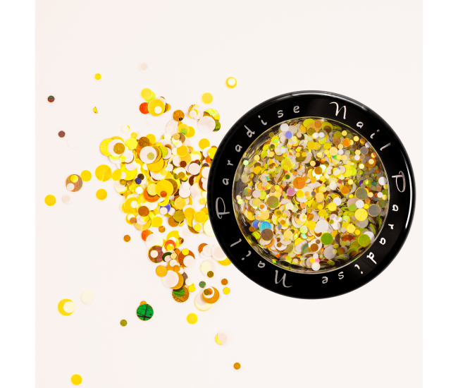MALACHITE CASKET Collection 1. GOLDEN TAURUS|521005 Colorful Nail Art Glitter Round Shapes Confetti| - Nail & Eyelash Paradise