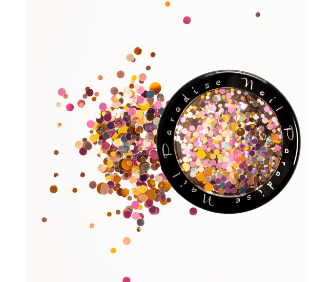 MALACHITE CASKET Collection 2. ROWAN CHAPLET|522002 Colorful Nail Art Glitter Round Shapes Confetti| - Nail & Eyelash Paradise