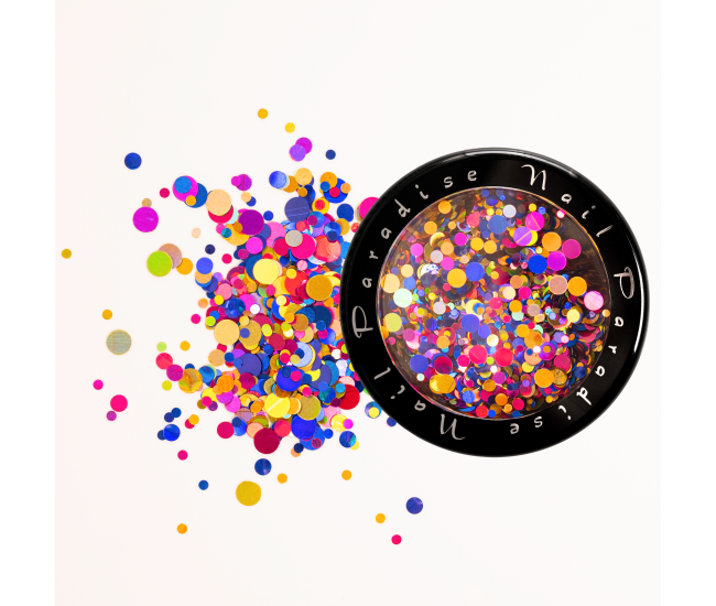MALACHITE CASKET Collection 2. KLONDIKE|522004 Colorful Nail Art Glitter Round Shapes Confetti| - Nail & Eyelash Paradise