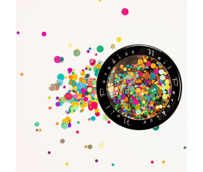 MALACHITE CASKET Collection 2. NOBLE TOPAZ|522006 Colorful Nail Art Glitter Round Shapes Confetti| - Nail & Eyelash Paradise