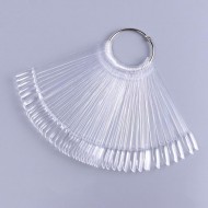 Clear Nail Tips Color Chart - Oval 50pcs Clear Nail Tips Color Chart - Oval 50pcs