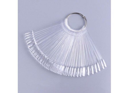 Clear Nail Tips Color Chart - Oval 50pcs Clear Nail Tips Color Chart - Oval 50pcs