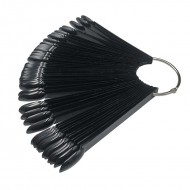 Black Nail Tips Color Chart - Oval 50pcs Black Nail Tips Color Chart - Oval 50pcs