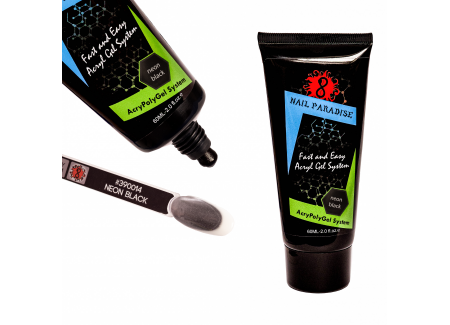 Neon Black Polygel 390014 60ml Neon Black Polygel 390014 60ml