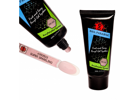 Super Sparkling AcryPolyGel with fine glitter 390503 60ml Super Sparkling AcryPolyGel with fine glitter 390503 60ml