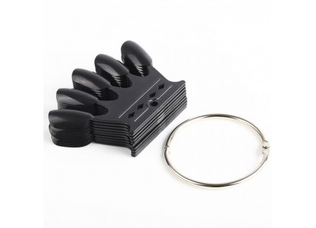 Black Crown Nail Display with Ring 50pcs Black Crown Nail Display with Ring 50pcs