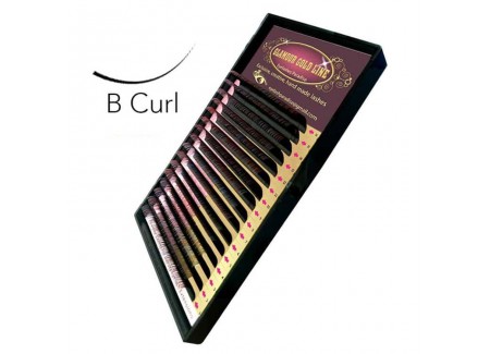 2tone B-curl 0,10/9mm Purple & Green 2tone B-curl 0,10/9mm Purple & Green