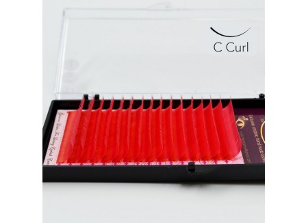 C-curl 0,15/14mm Light Red C-curl 0,15/14mm Light Red