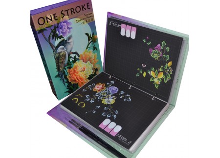 One Stroke Workbook & 2 Wooden Brushes One Stroke Workbook & 2 Wooden Brushes